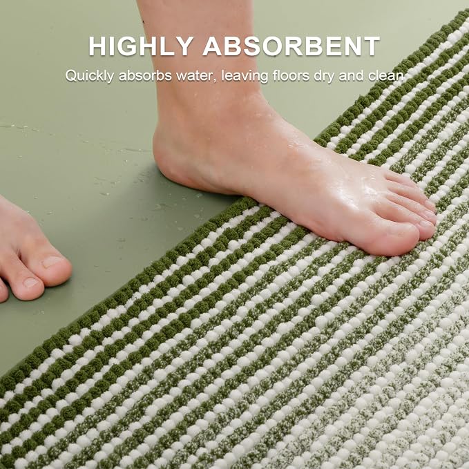 Bathroom Rugs Sets 2 Piece, Toilet Rugs U-Shaped, Contour Bath Mat Set - Image 5