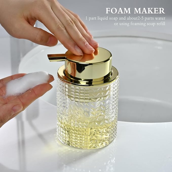 Foaming Glass Soap Dispenser, Hand Foam Soap Dispenser - Image 2