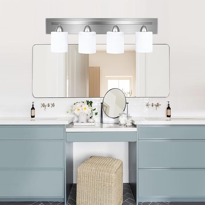 Bathroom Vanity Light Fixture, 4-Light Modern Bathroom Lights - Image 6