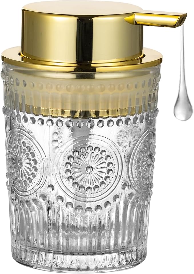 Foaming Hand & Lotion Dispenser, Glass & Refillable Dispenser, Toothbrush Holder by LEICURACE