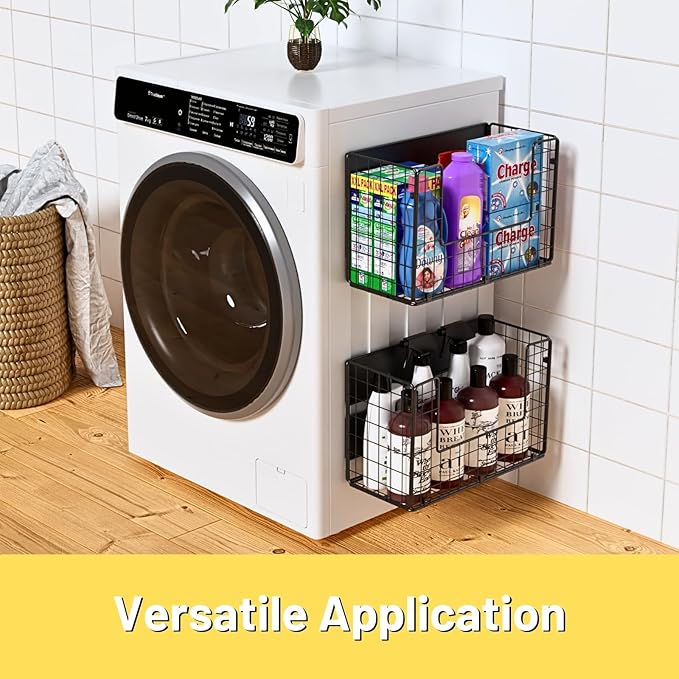 2 Set Magnetic Shelf for Fridge, Fruit Potato & Onion Storage Bins, Pantry - Image 4
