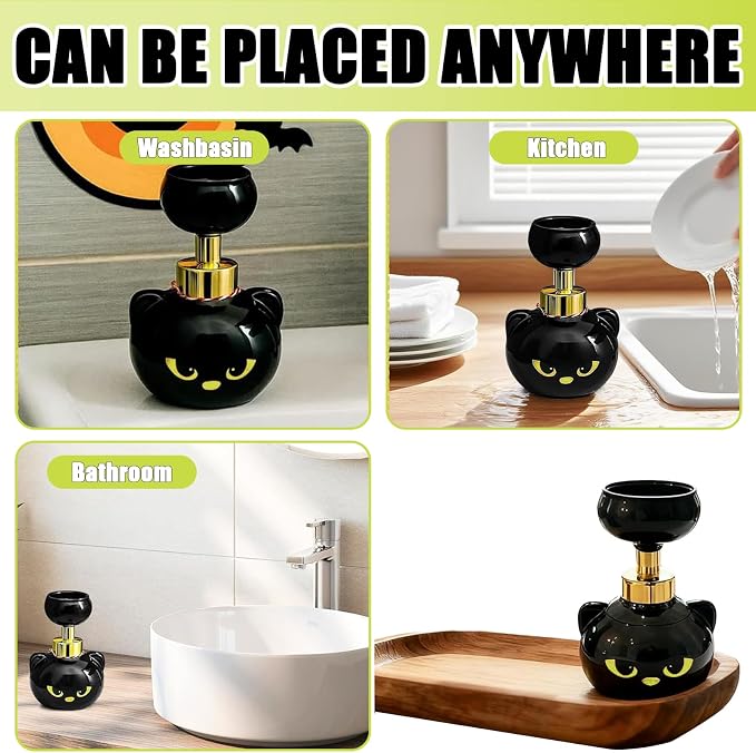 Cute Cat Paw Foam Soap Dispenser, Refillable Eco-Friendly Hand Soap Dispenser - Image 5