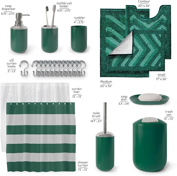 Clara Clark Bathroom Accessories Set - Image 2