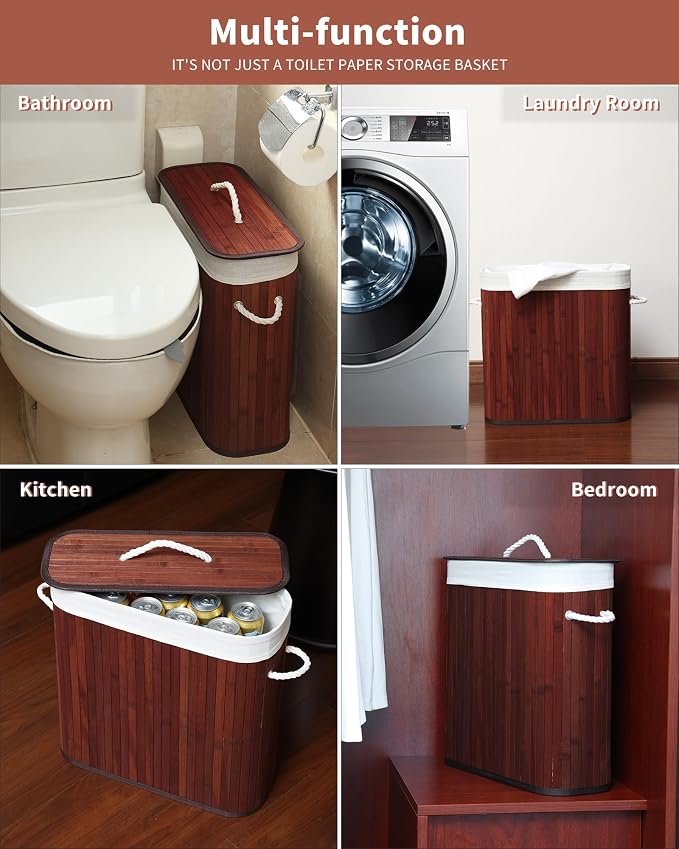 Bamboo Toilet Paper Storage - Image 6