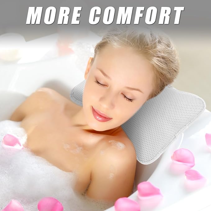 2 Pcs Hot Tub Spa Pillows for Outdoor Indoor Inflatable Bathtub 10.62 x 8.26 - Image 3