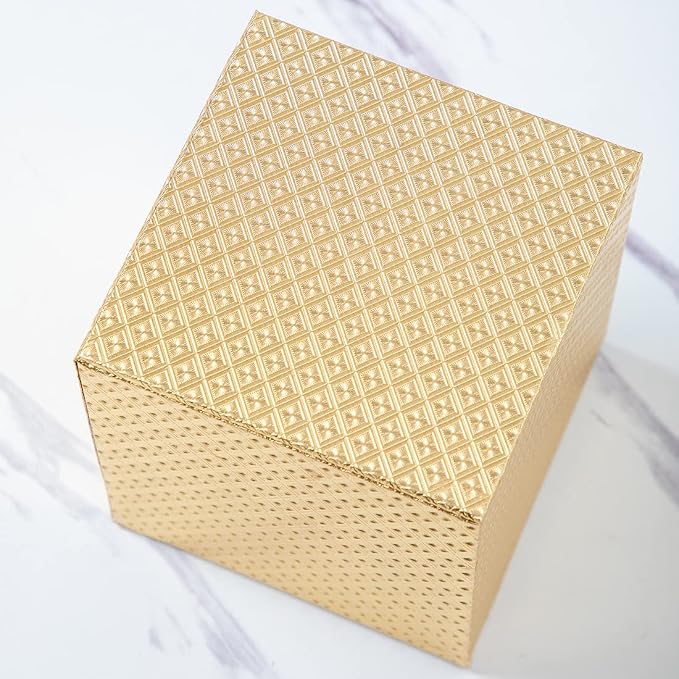 Gold Tissue Box Cover, Tissue Box Cover Square, Tissue Holder - Image 5