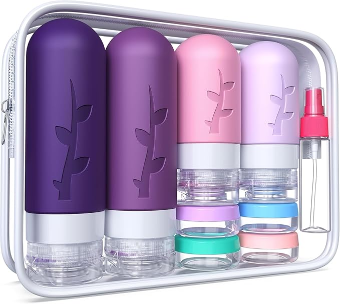 TSA Approved Travel Containers for Toiletries by Tocelffe