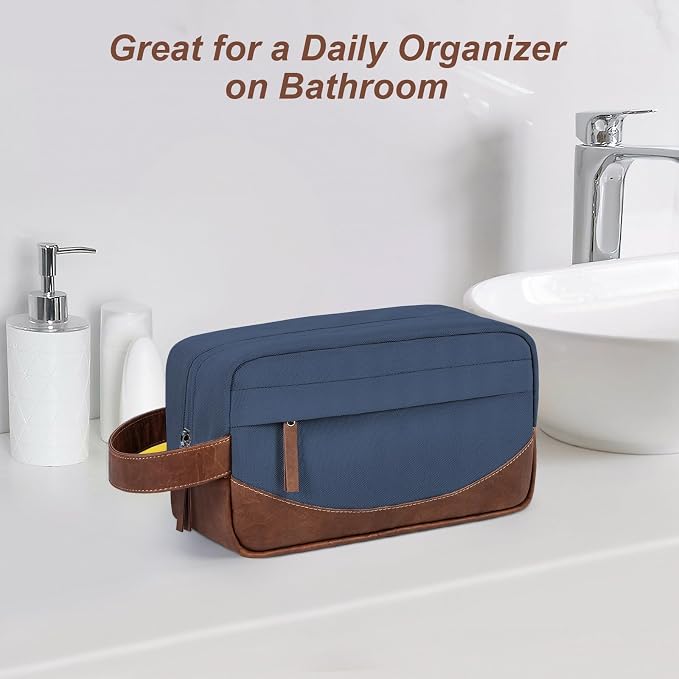 Travel Toiletry Bag for Men, Hanging Toiletry Organizer, Water Resistant - Image 7