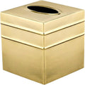 Monarch Abode Tissue Box Cover Square – Handcrafted Border Embossed Brushed by MonarchAbode