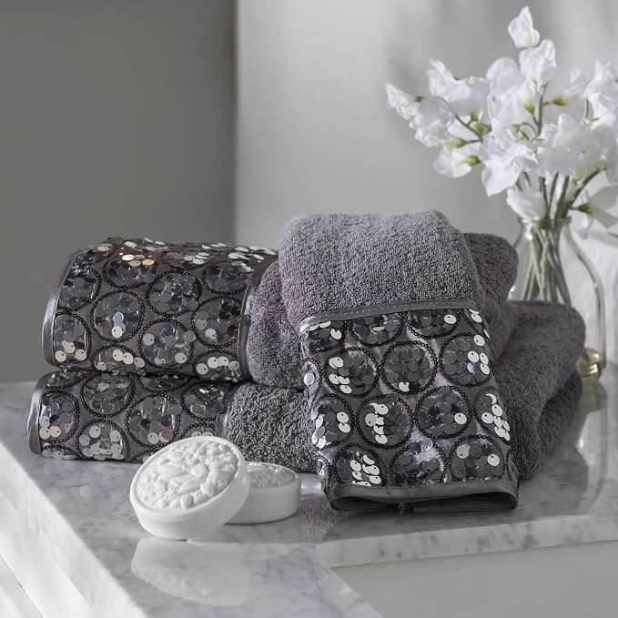 Zahari Home Sinatra Modern Bathroom Towel Set 3 Piece Towel Bath Towel - Image 2