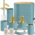 Bathroom Set, Light Blue Bathroom Accessories, Soap Dispensers by LetUsMakeHomeYourFavoriteDestination