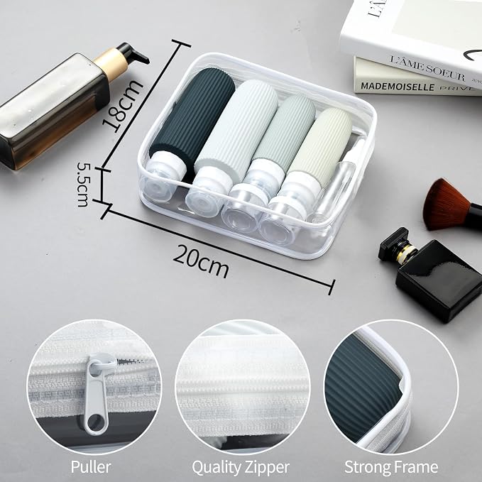 16 Pack Travel Bottles for Toiletries, Large 6oz Silicone Travel Containers - Image 5