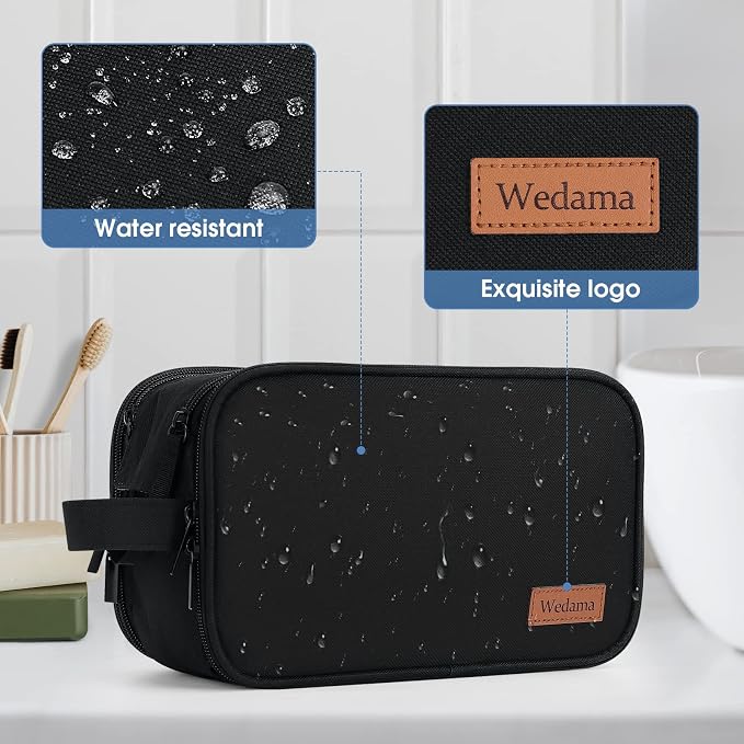 Wedama Toiletry Bag for Men, Handheld Travel Bag, Waterproof Toiletries - Image 6