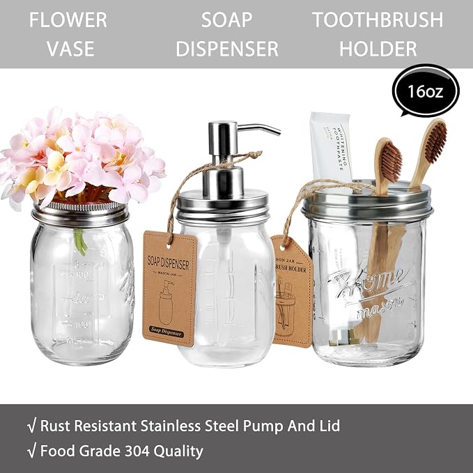 SheeChung 8PCS Bathroom Accessories Set Complete - Image 3