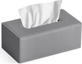 Tissue Box Cover Rectangular 9.8" x 5.3" x 4.3" Refined Modern PU Leather by GOLRANLYE
