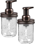 SheeChung Mason Jar Foaming Soap Dispenser, Glass Foaming Hand Soap Dispensers by SheeChung