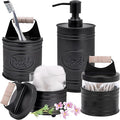 Autumn Alley Rustic Bathroom Accessories Set Black Farmhouse Soap Dispenser by AutumnAlley