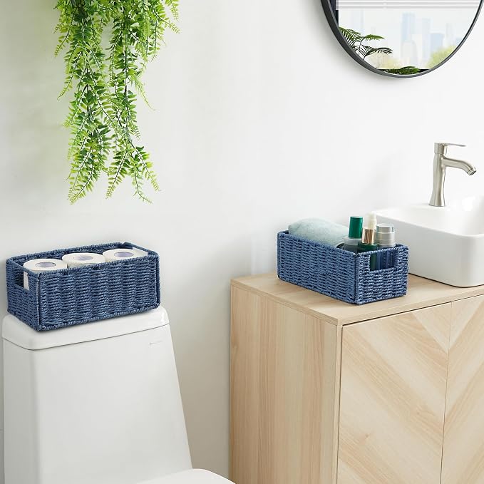 Vagusicc Wicker Storage Basket, Small Storage Baskets - Image 5
