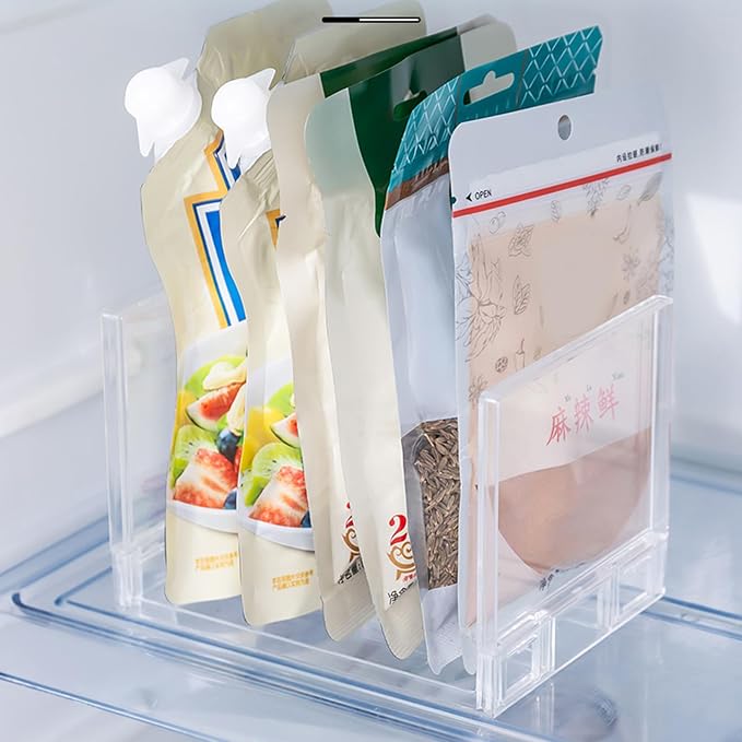 Multi Purpose Layered Fridge Rack Space Saving Kitchen Organiser Shelf - Image 6