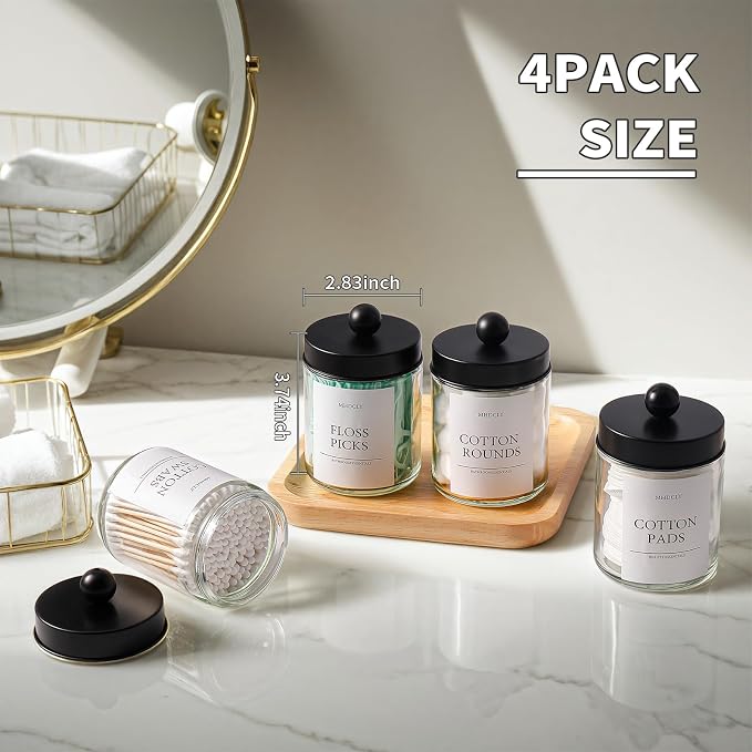 Bathroom Organizers and Storage, 4 Pack Bathroom Accessories, Bathroom Decor - Image 7