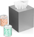 Tissue Box Cover, Square Facial Acrylic Tissue Box Holder by Chintu