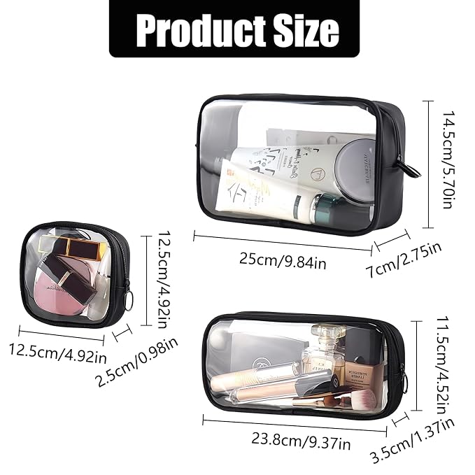 Clear TSA Approved Toiletry Bag Set - Image 2