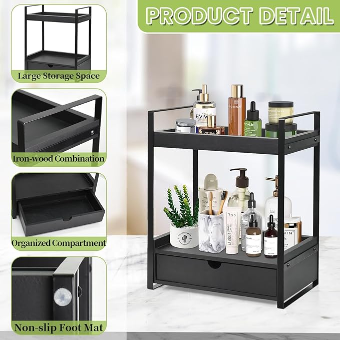 2-Tier Bathroom Organizer Countertop - Image 7