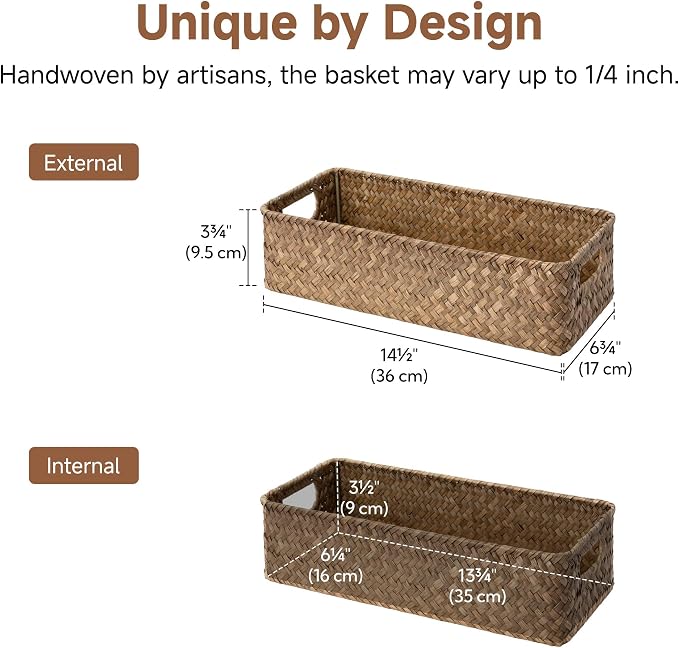 StorageWorks Wicker Toilet Paper Basket - Image 7
