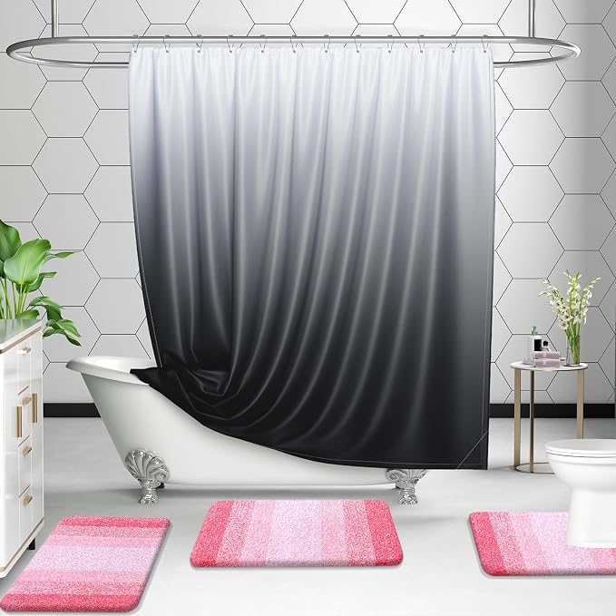 OLANLY Bathroom Rug Set 2 Piece, Soft Absorbent Microfiber Bath Rug Set - Image 7