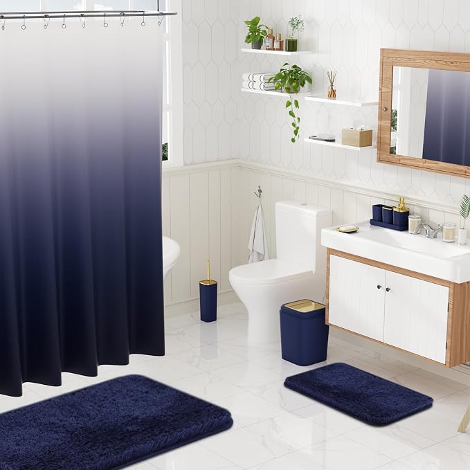 Bathroom Set - Navy Blue Bathroom Sets - Image 8
