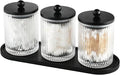 3 Pack Qtip Holder Bathroom Set, Cotton Pad Ball Swab Holder Cotton Round Floss by NEECZS