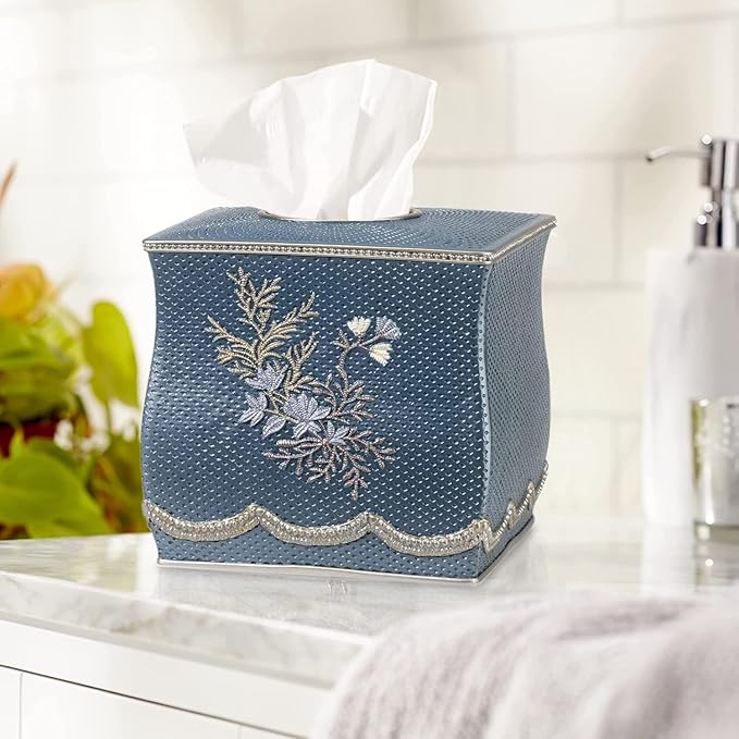 Zahari Home 2pc Capri Bathroom Decor Set Waste Basket - Image 3