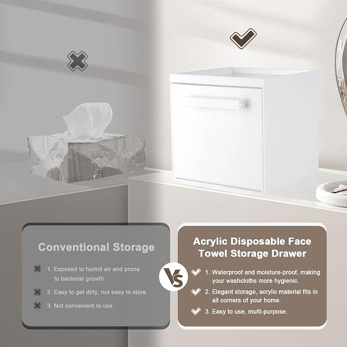 Disposable Face Towel Storage Box Compatible - Image 2