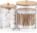 Hipiwe Acrylic Cotton Swab Holder Clear Qtip Dispenser by Hipiwe
