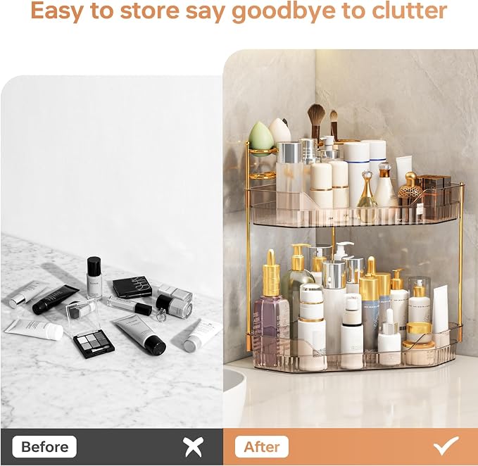 Corner Bathroom Counter Organizer - Image 3