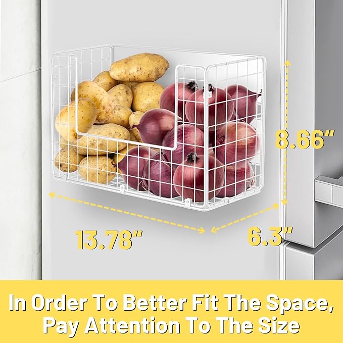 Ofiray-home Magnetic Fridge Shelf, Fruit Potato & Onion Storage Bins, Pantry - Image 5