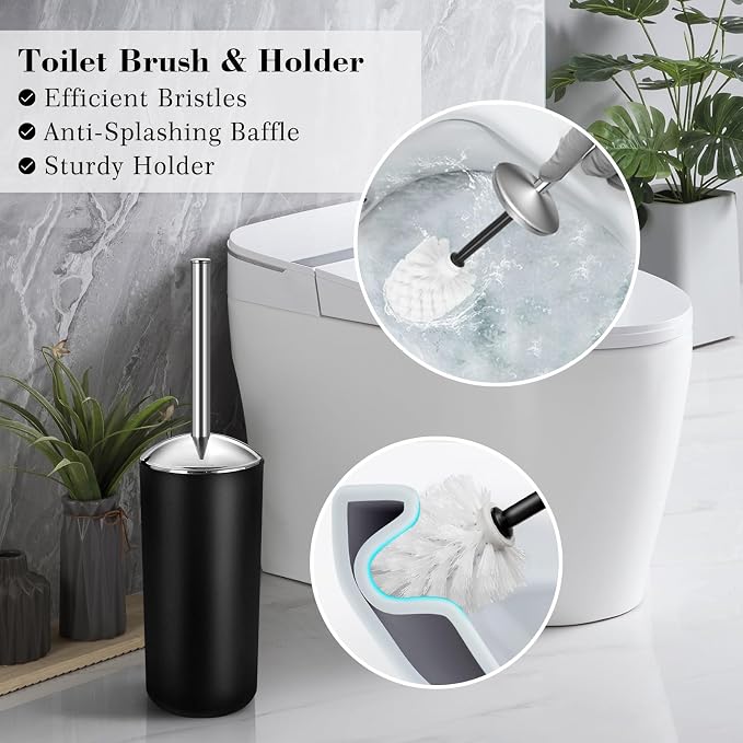 Black Bathroom Accessories Set, Bathroom Accessories Sets Complete - Image 6