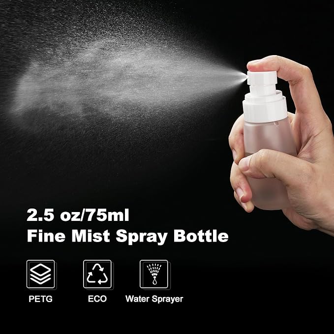Travel Spray Bottles TSA Approved 3 Pack –Leak Proof Fine Mist Refillable Empty - Image 2