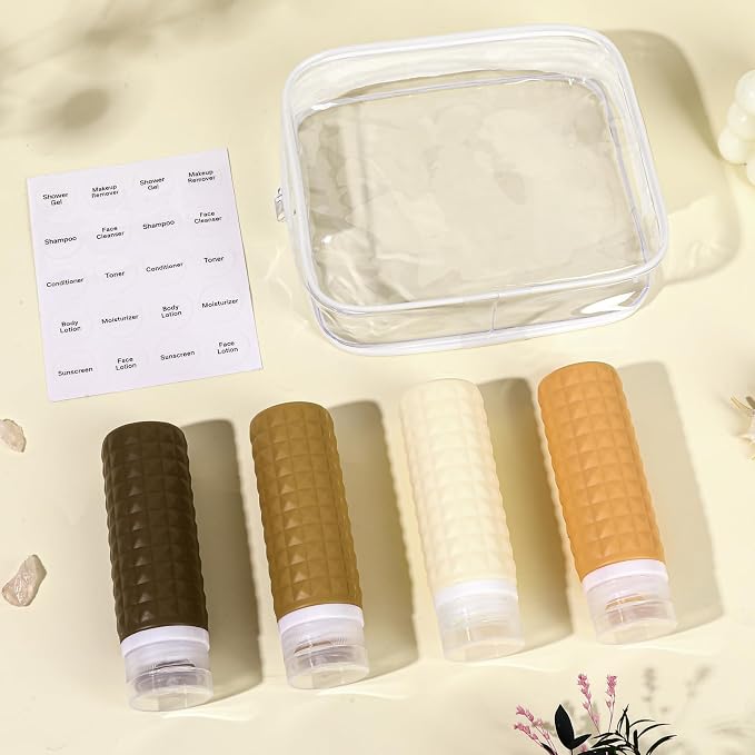 Travel Bottles for Toiletries, TSA Approved Travel Size Containers, Leak Proof - Image 2
