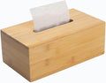 Tissue Box Cover, Rectangular Tissue Box Holder, Bamboo Facial Paper Holder by XIMISISE
