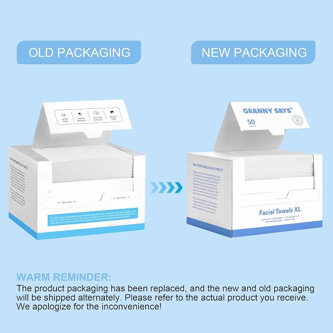GRANNY SAYS Disposable Face Towel, Face Towelettes Disposable Biobased - Image 9