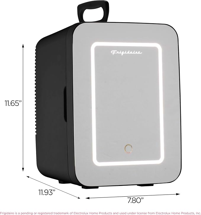 Frigidaire Mini Personal Fridge Cooler, LED Lighted Mirror, 6.5L Capacity - Image 5