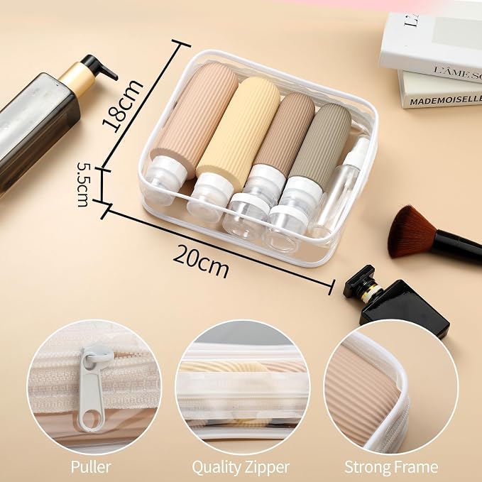16 Pack Travel Bottles for Toiletries, Large 6oz Silicone Travel Containers - Image 5