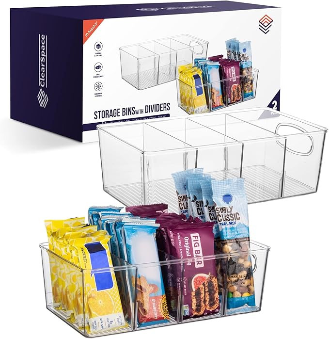 ClearSpace Plastic Pantry Organization and Storage Bins by ClearSpace