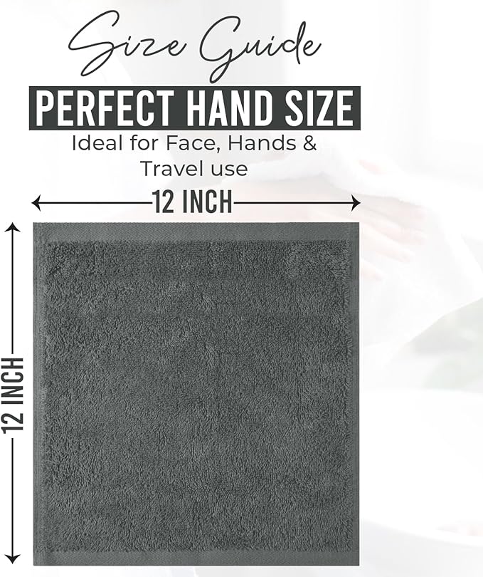 DAN RIVER 12 Pack Wash Cloths for Showering - Image 2