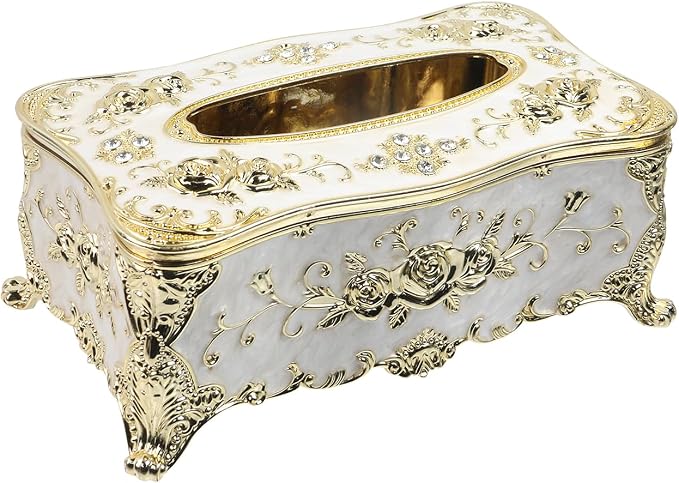 Geesatis Tissue Box Cover Tissue Box Holder Facial Tissue Paper Organizer by GeesatisToolHardware
