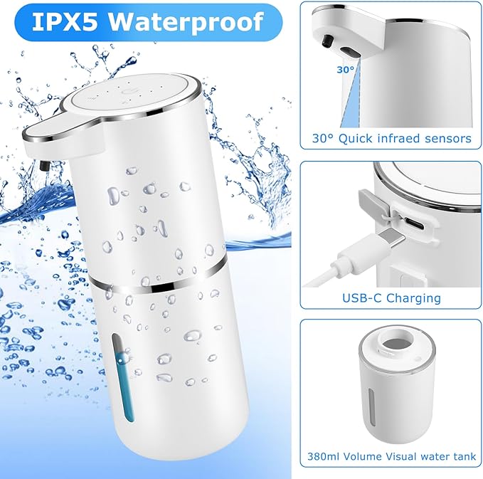 Automatic Soap Dispenser Touchless, Liquid Soap Dispenser - Image 5