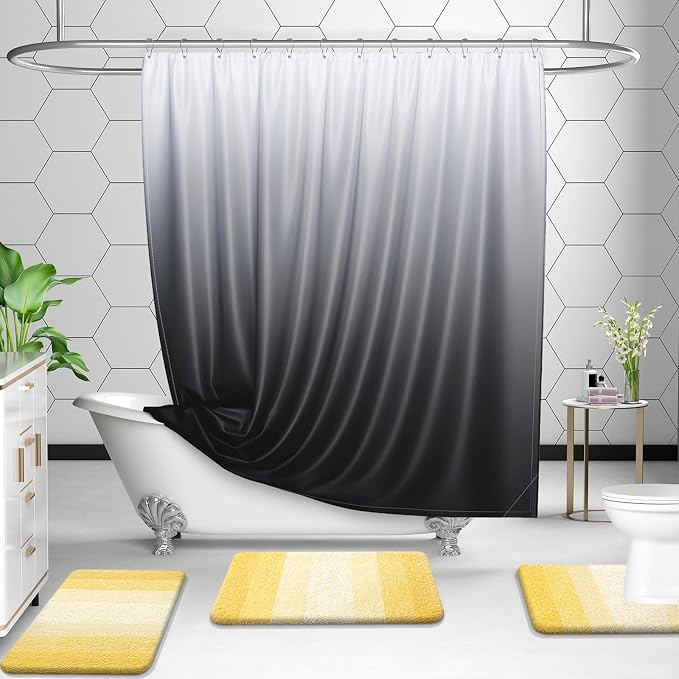 OLANLY Bathroom Rug Set 2 Piece, Soft Absorbent Microfiber Bath Rug Set - Image 6