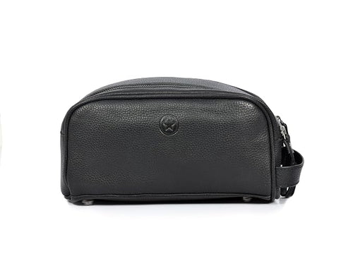 10" Premium Leather Toiletry Travel Pouch by AARONLEATHERGOODS%C2%AE