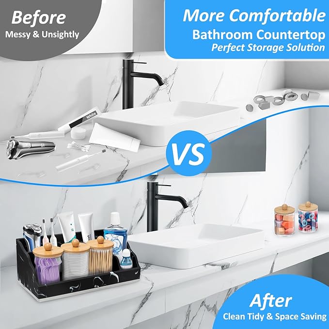Bathroom Counter Organizer, Toothbrush and Toothpaste Holder - Image 3